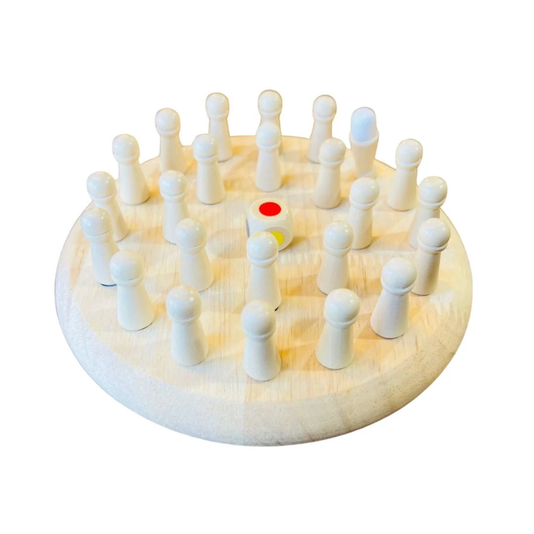 Wooden Color Memory Chess - Image 4